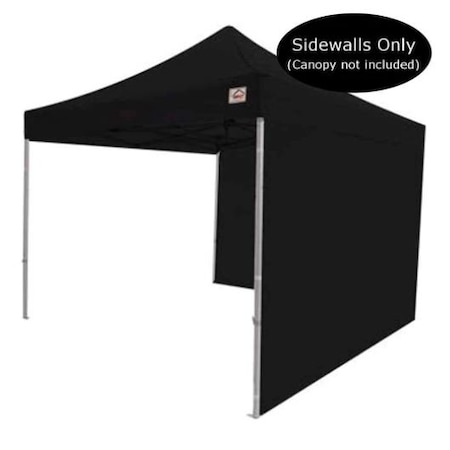 Impact Canopy 10-Foot Canopy Tent Wall Set, 1 Solid Sidewall and 1 Middle Zipper Sidewall Only, Black, PR 033000002